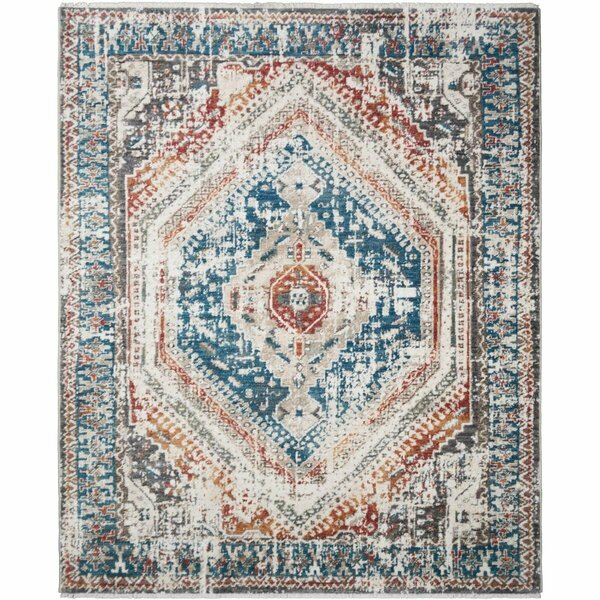 Mayberry Rug 2 ft. 1 in. x 7 ft. 5 in. Oxford Ashton Area Rug, Multi Color OX9406 2X8